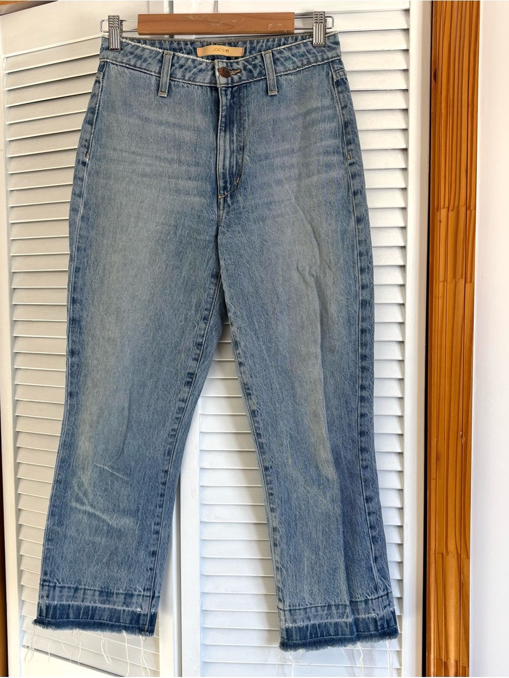 Joe's Jane Jeans Light Blue High-Rise Straight Crop